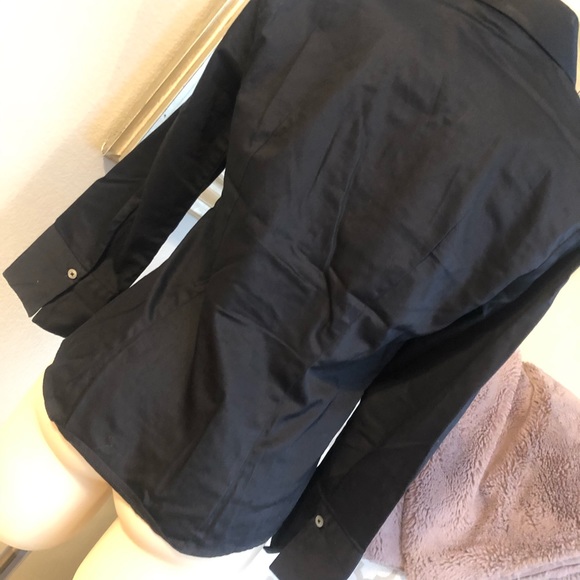Banana Republic black button up blouse shirt - Picture 5 of 5